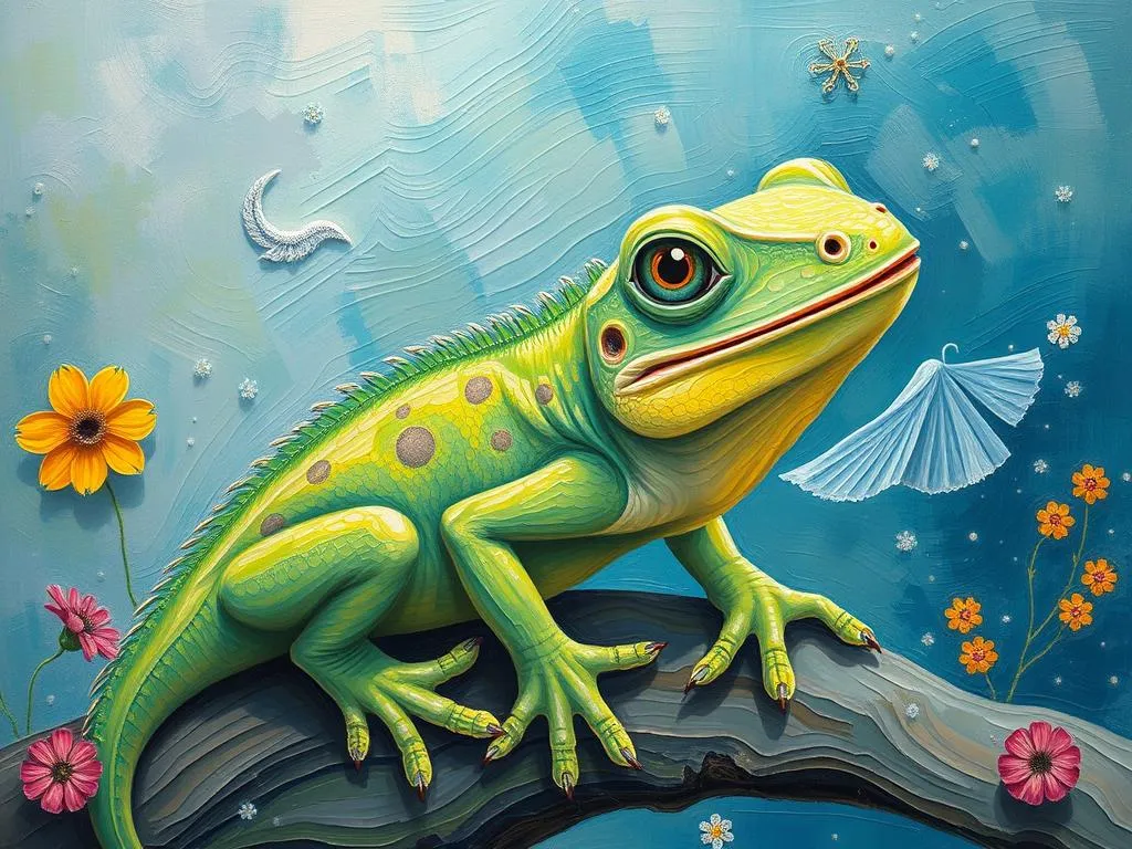 what the green lizard in your dream really means