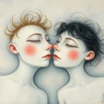 white bodies with lines on eyes in dreams