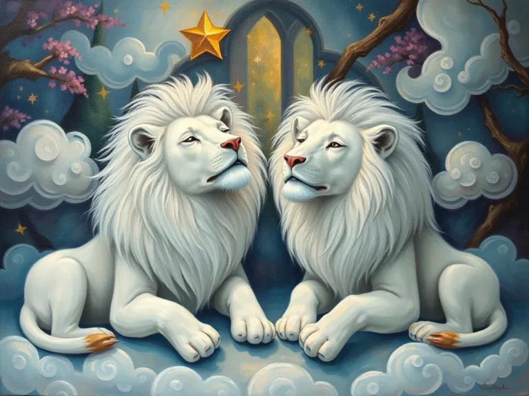 The Majestic Roar: White Lions in Dreams Symbolism and Meaning