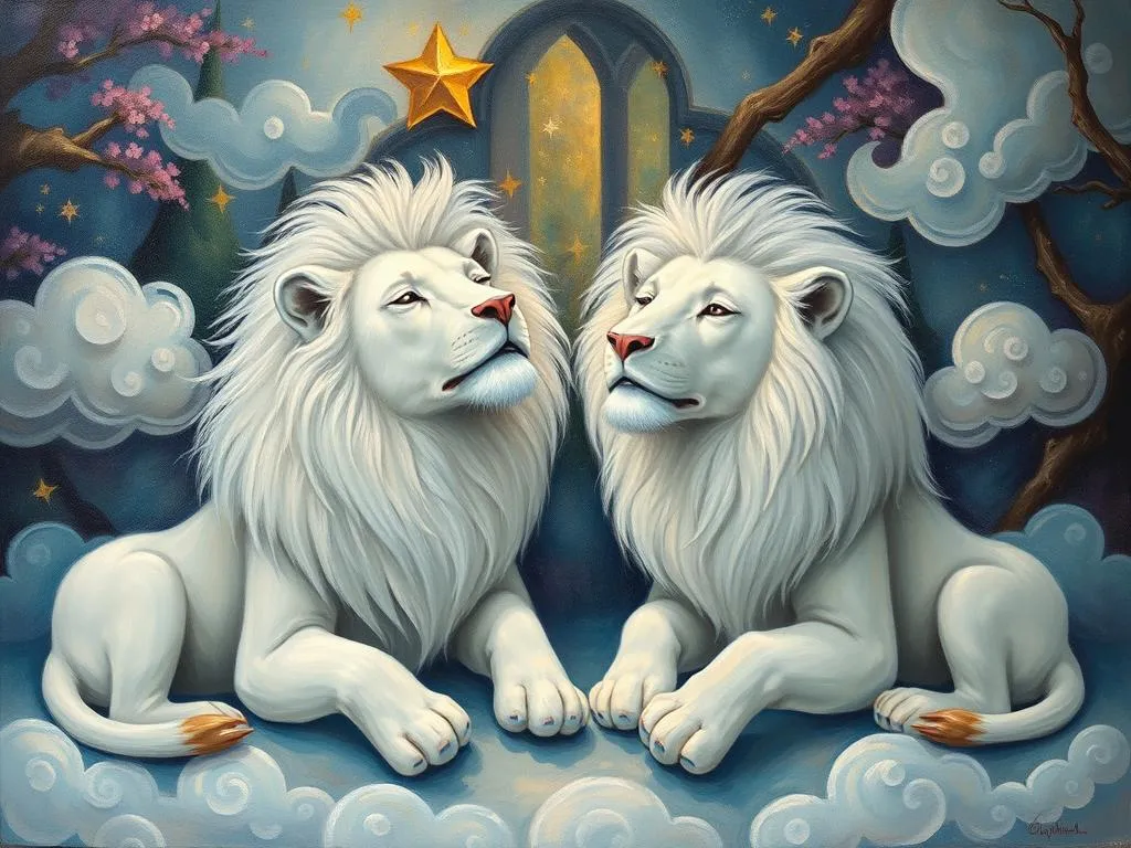 white lions in dreams symbolism and meaning