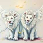 white lions with wings dream symbol
