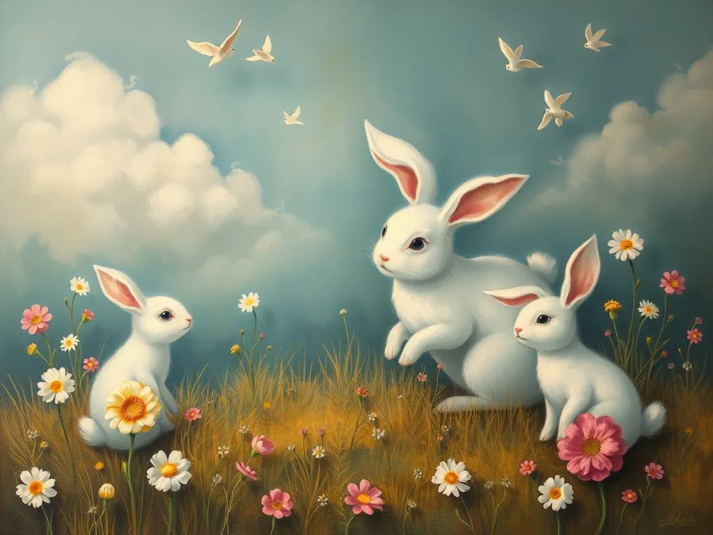 white rabbits symbolism in dreams