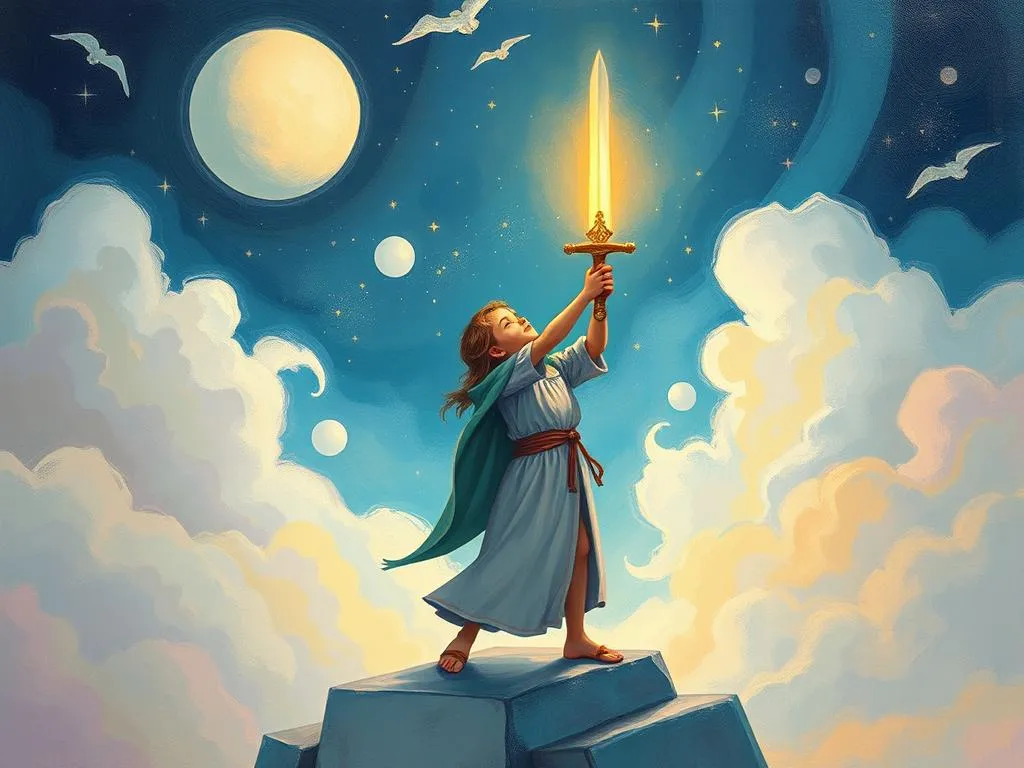 worshiping a sword in dreams