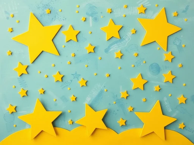 Yellow Cardboard Stars in Dreams