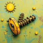 yellow rusty screw in dreams