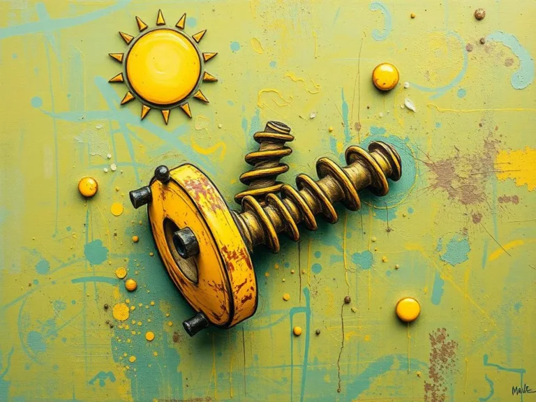 Yellow Rusty Screw in Dreams